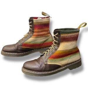 👢 Dr. Martens x Pendleton Wool & Leather Boots | Rare Size 14 | Limited Collab